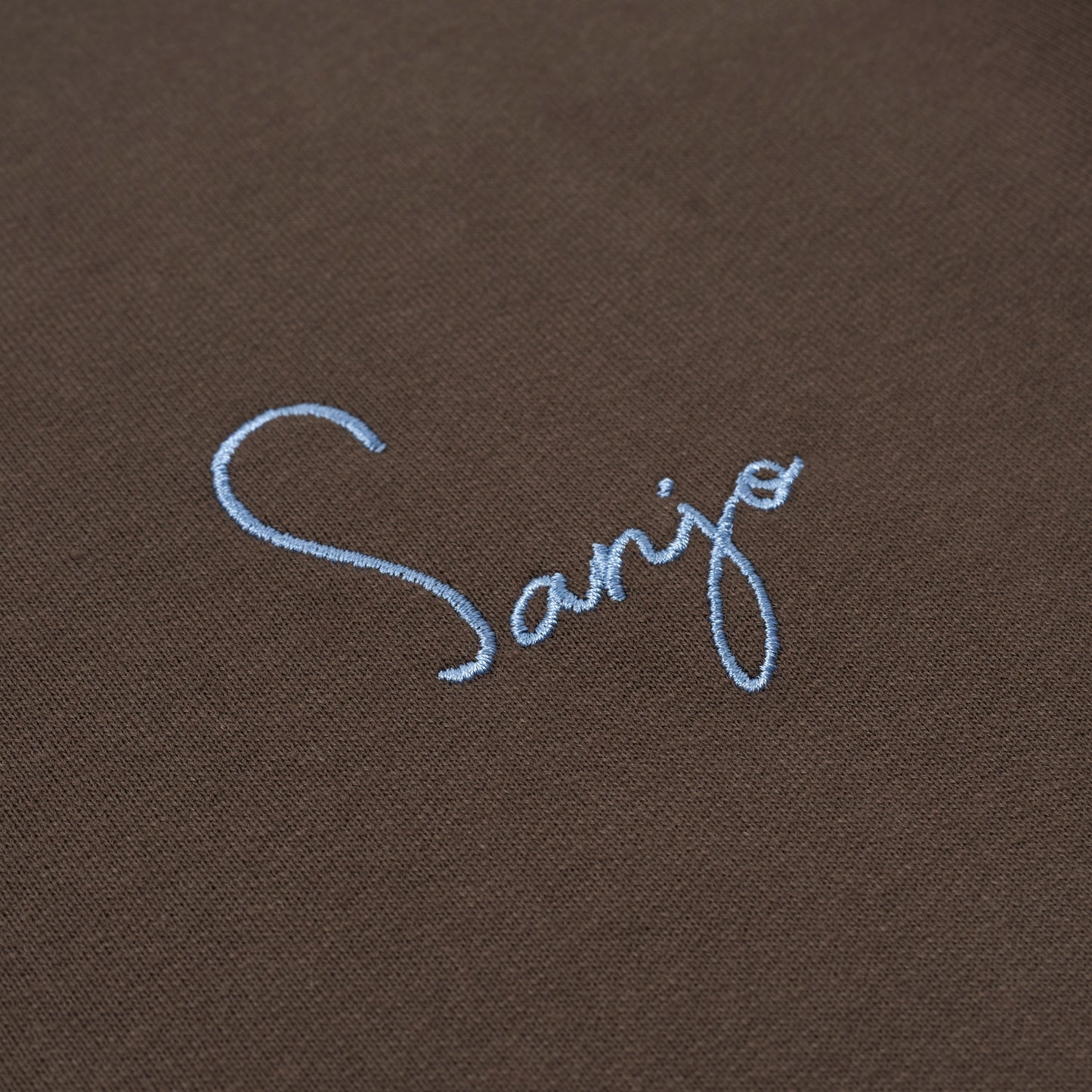 Sanjo 1954 Cream Logo Sweater // Brown