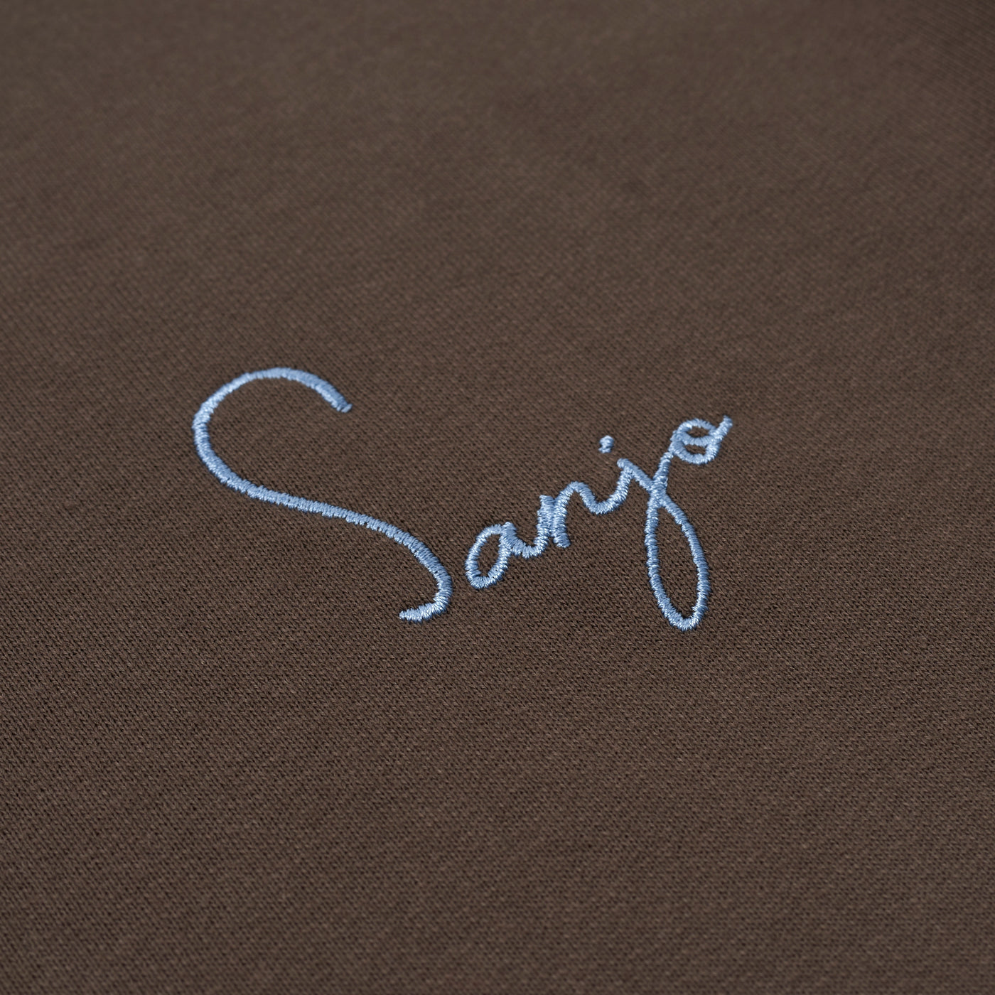 Sanjo 1954 Cream Logo Sweater // Brown