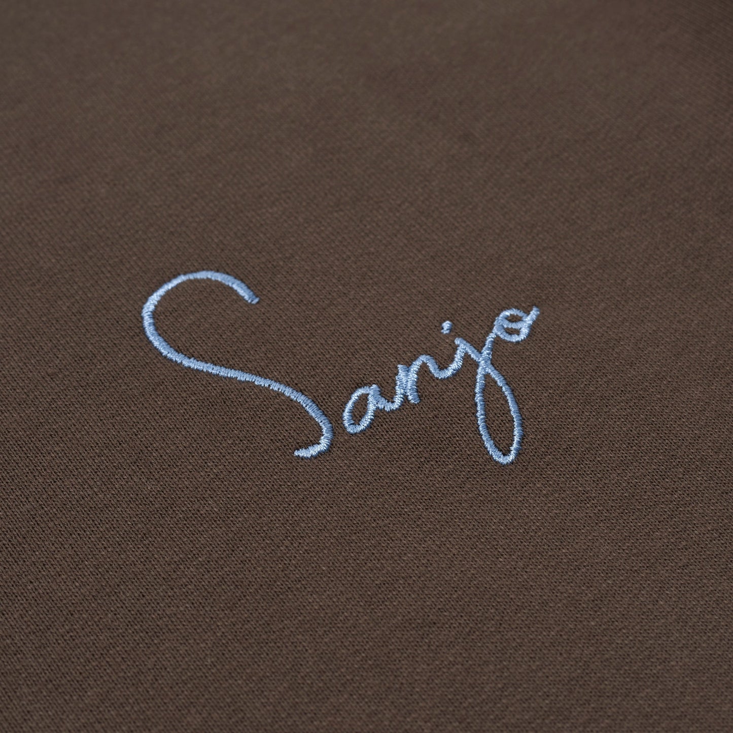 Sanjo 1954 Cream Logo Sweater // Castanho