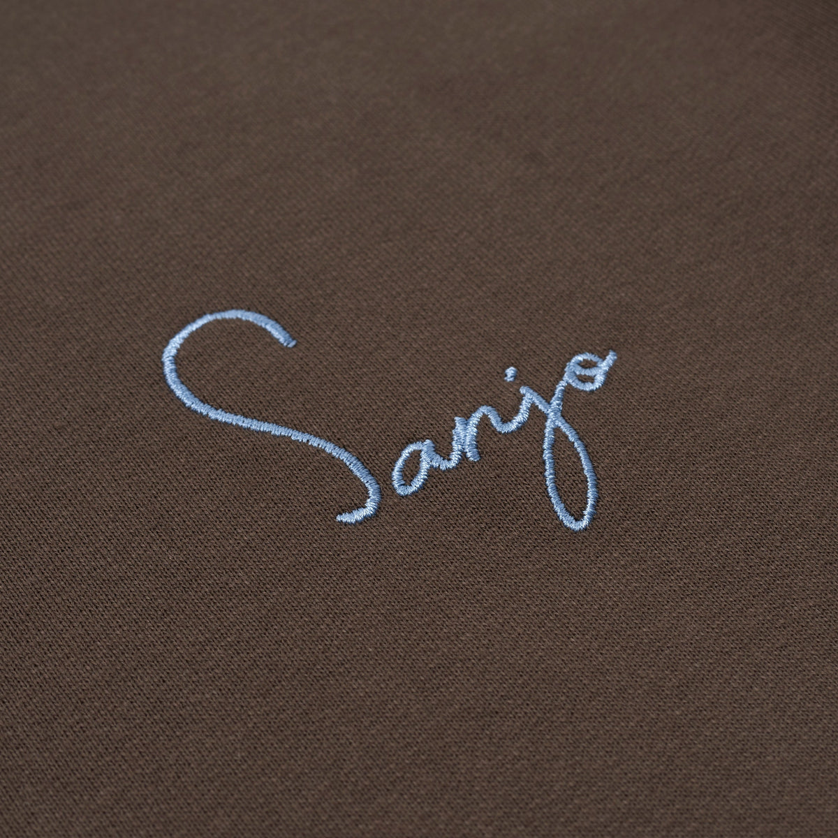 Sanjo 1954 Cream Logo Sweater // Braun