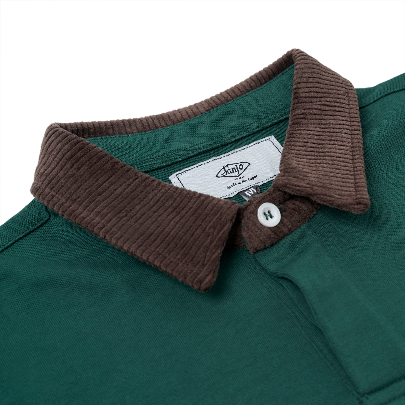 Sanjo 90's Longsleeve Polo // Bottle Green