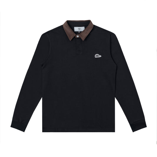 Sanjo 90's Longsleeve Polo // Black