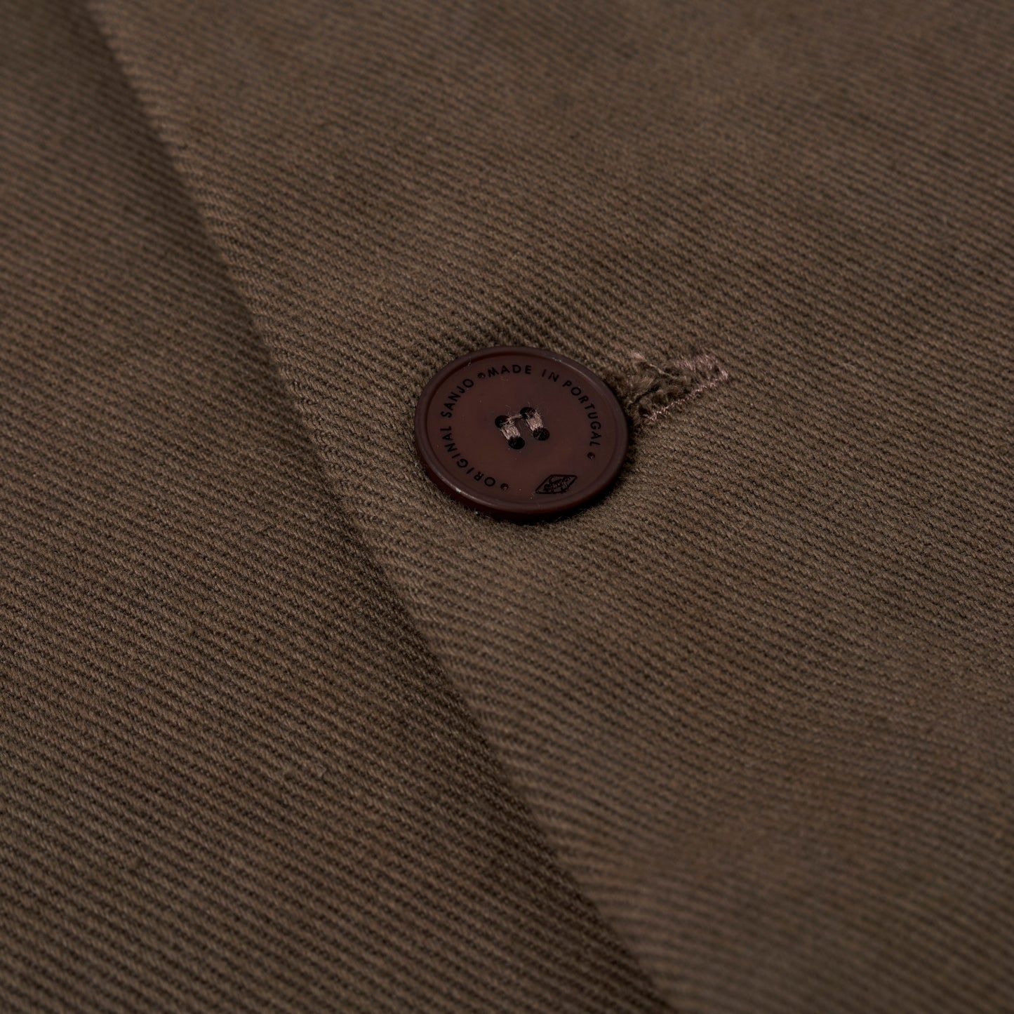 Sanjo Washed Contrast Retro Coat // Brown