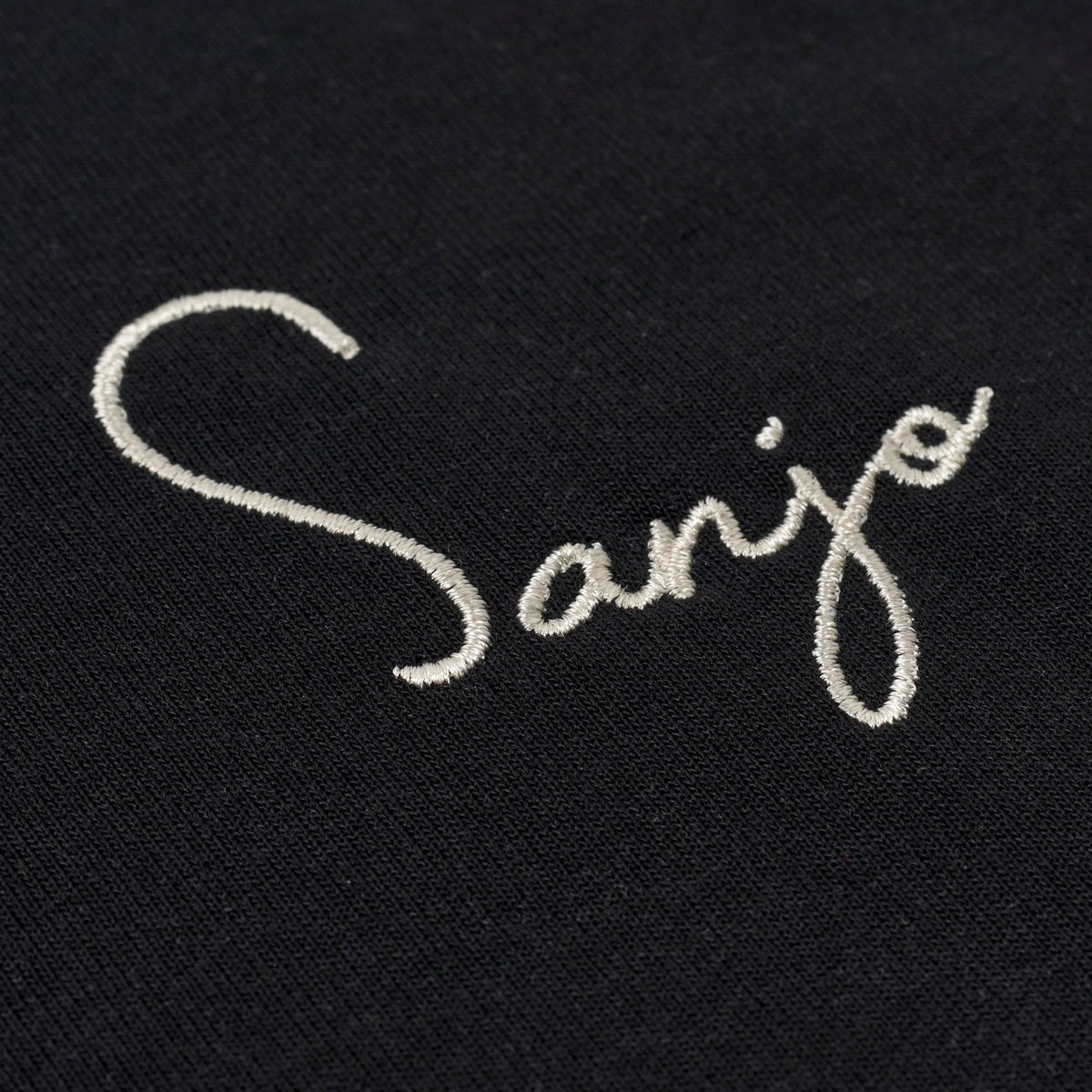 sanjo-1954-cream-logo-t-shirt-black