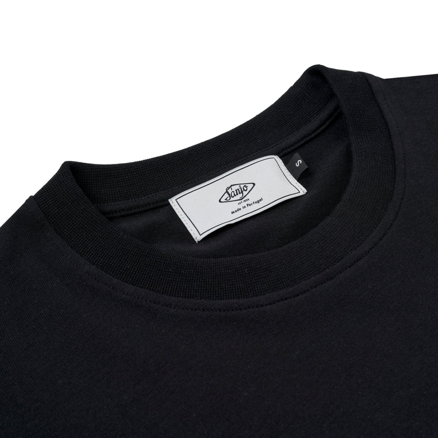 Sanjo 1954 Cream Logo T-shirt // Black