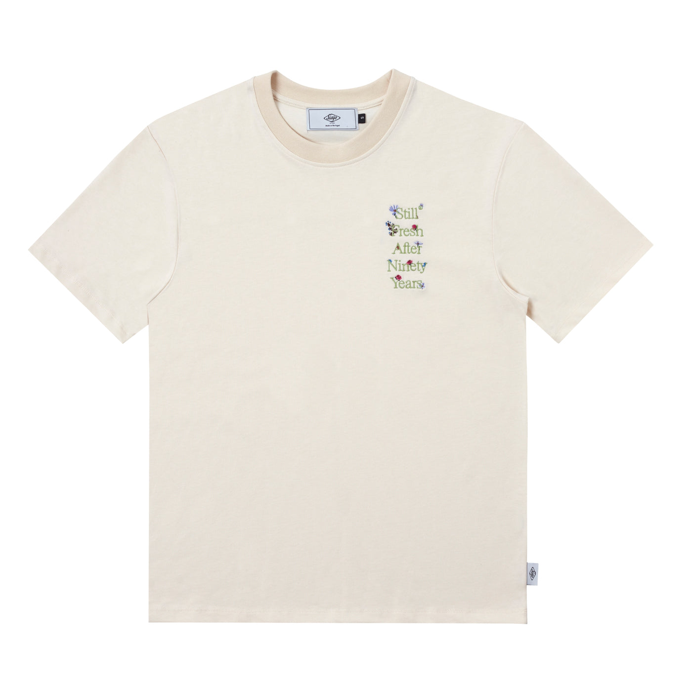 Sanjo Wild Flower T-shirt // Ecru