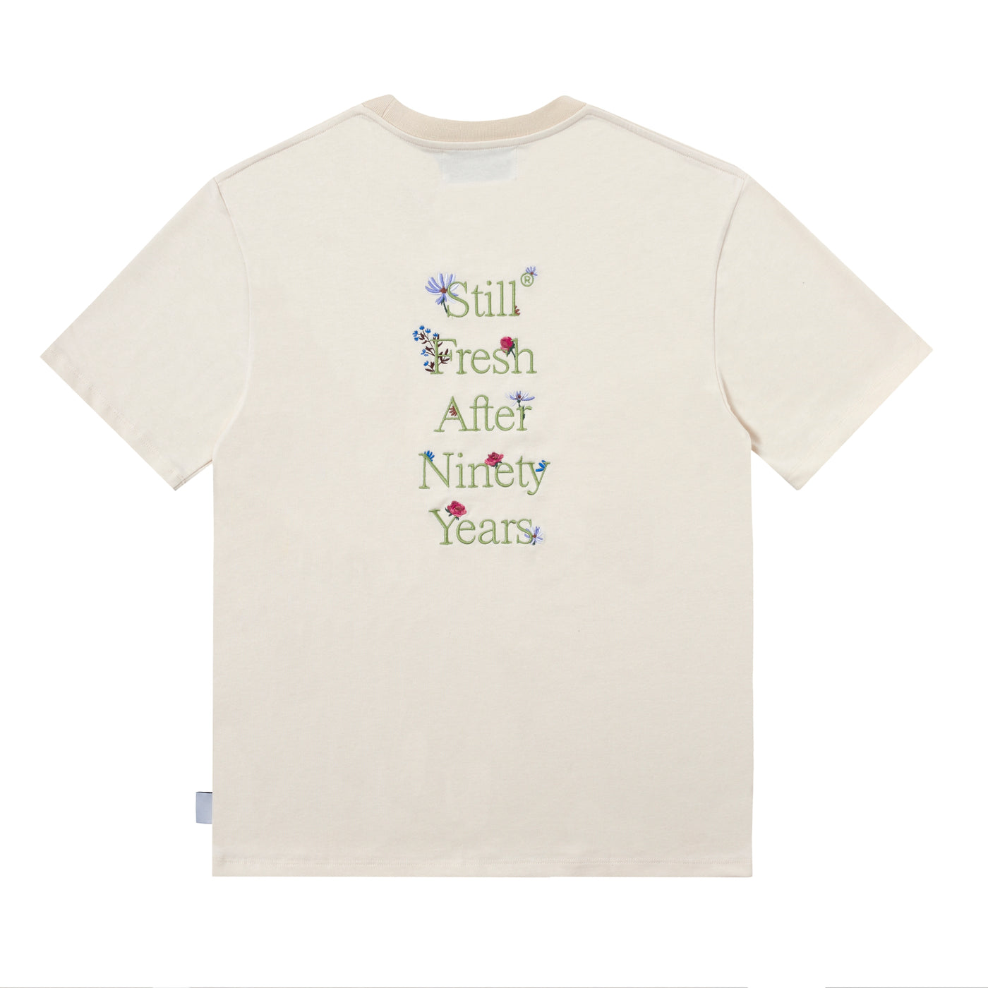 Sanjo Wild Flower T-shirt // Ecru