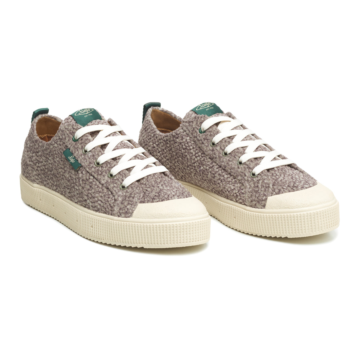 Sanjo K230 Wool Cloud // Zedernholz