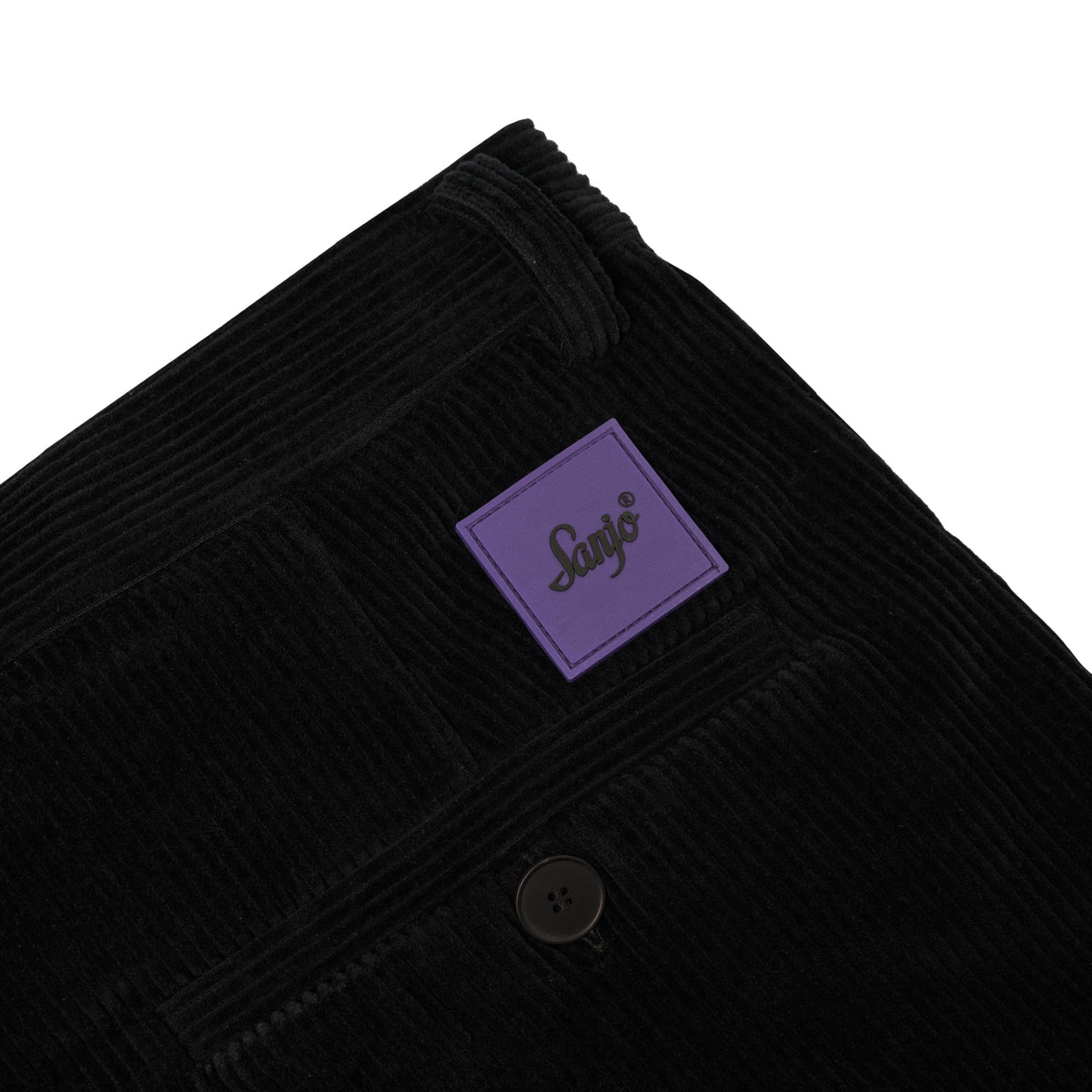 Pantalones relajados de pana Sanjo // Negro