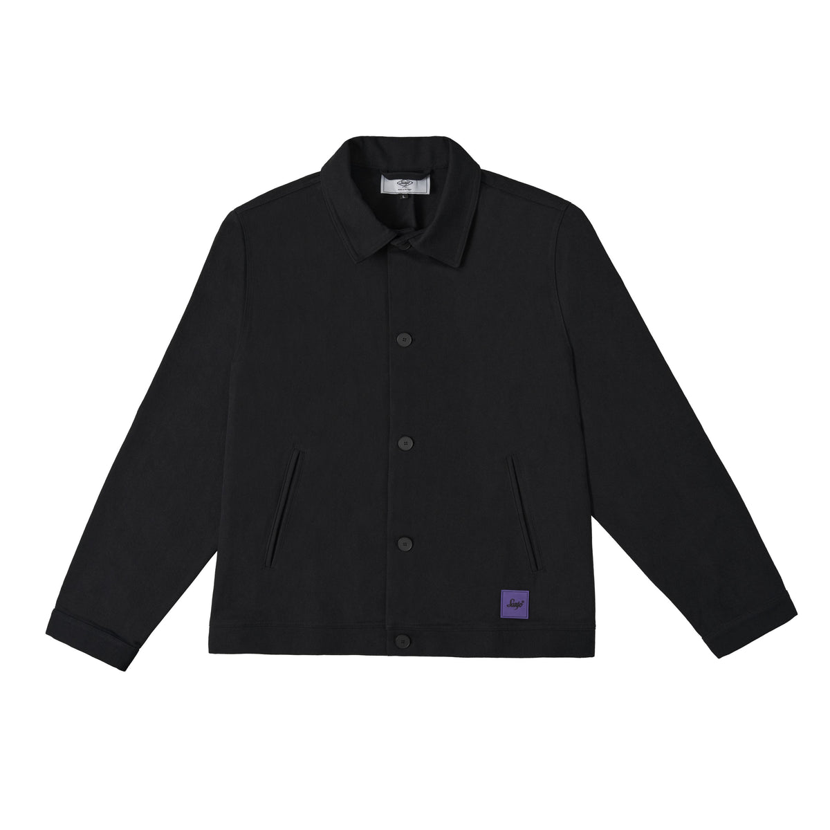 Abrigo con botones Sanjo // Negro