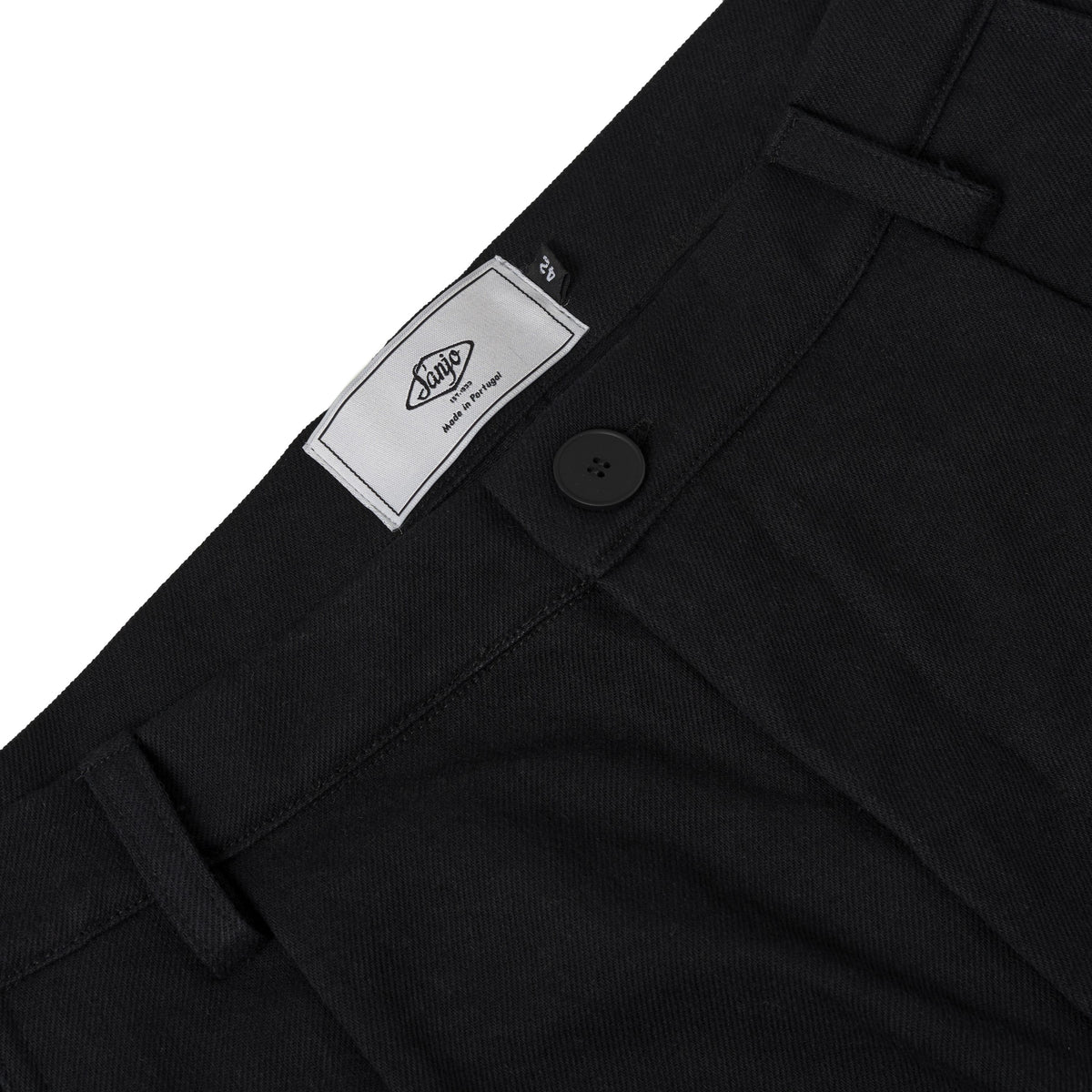 Sanjo Canvas Boxy Shorts // Black