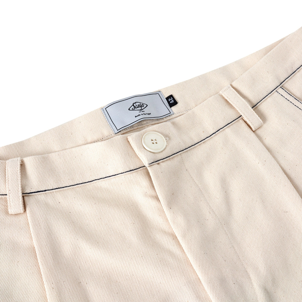 Shorts de trabajo en contraste Sanjo // Crudo
