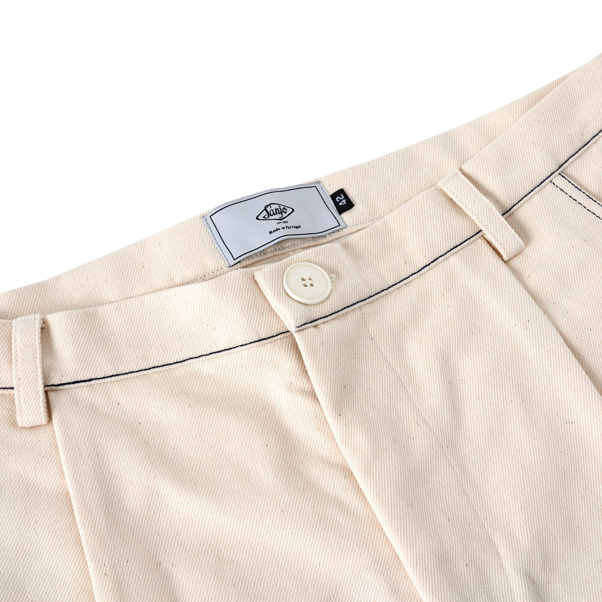 Shorts de trabajo en contraste Sanjo // Crudo