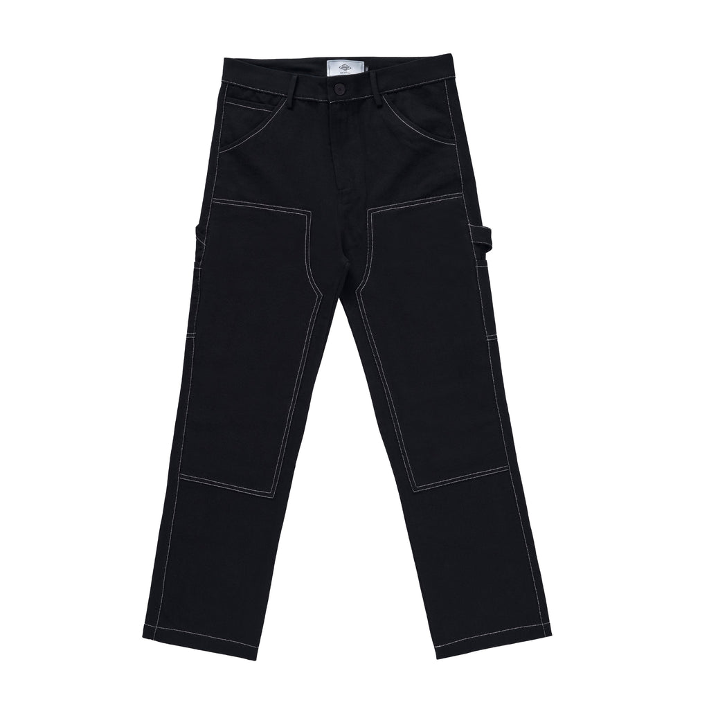 Pantalones de trabajo en contraste Sanjo // Negro