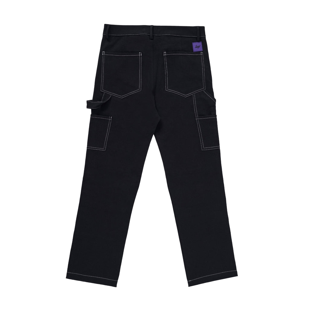 Pantalones de trabajo en contraste Sanjo // Negro