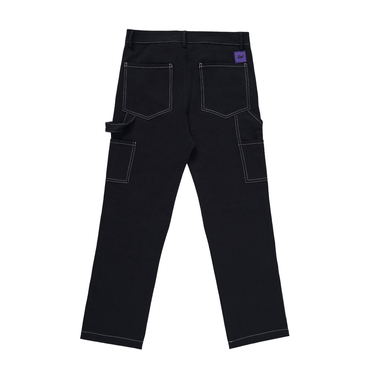 Pantalones de trabajo en contraste Sanjo // Negro