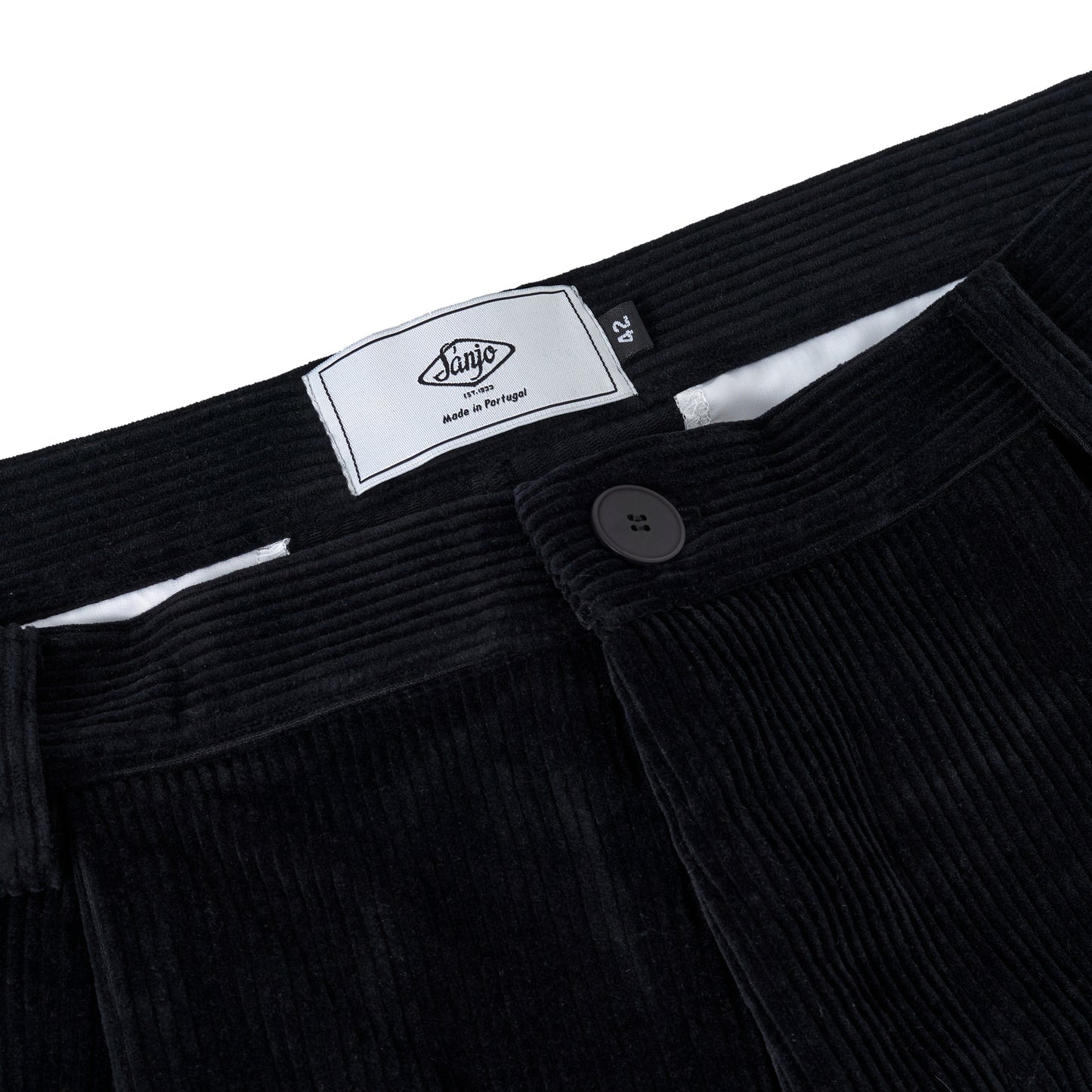 Sanjo Corduroy Boxy Shorts // Black