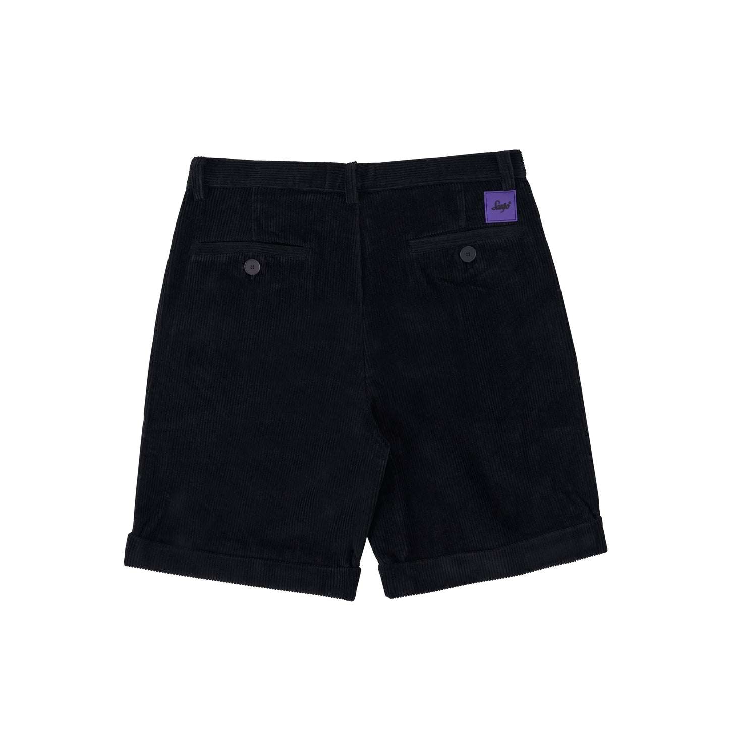 Sanjo Corduroy Boxy Shorts // Black