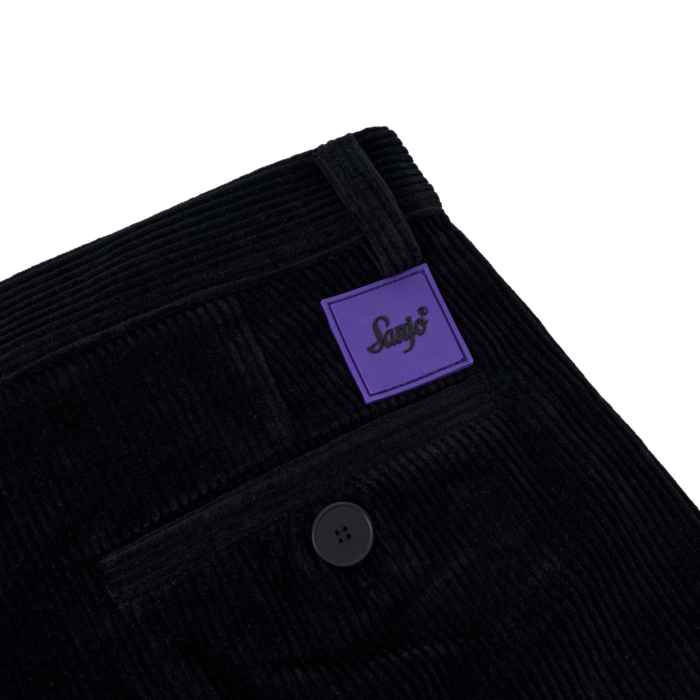 Sanjo Corduroy Boxy Shorts // Black