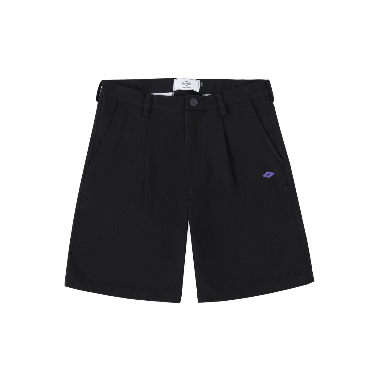 Pantalones cortos con símbolo de bordado de Sanjo // Negro