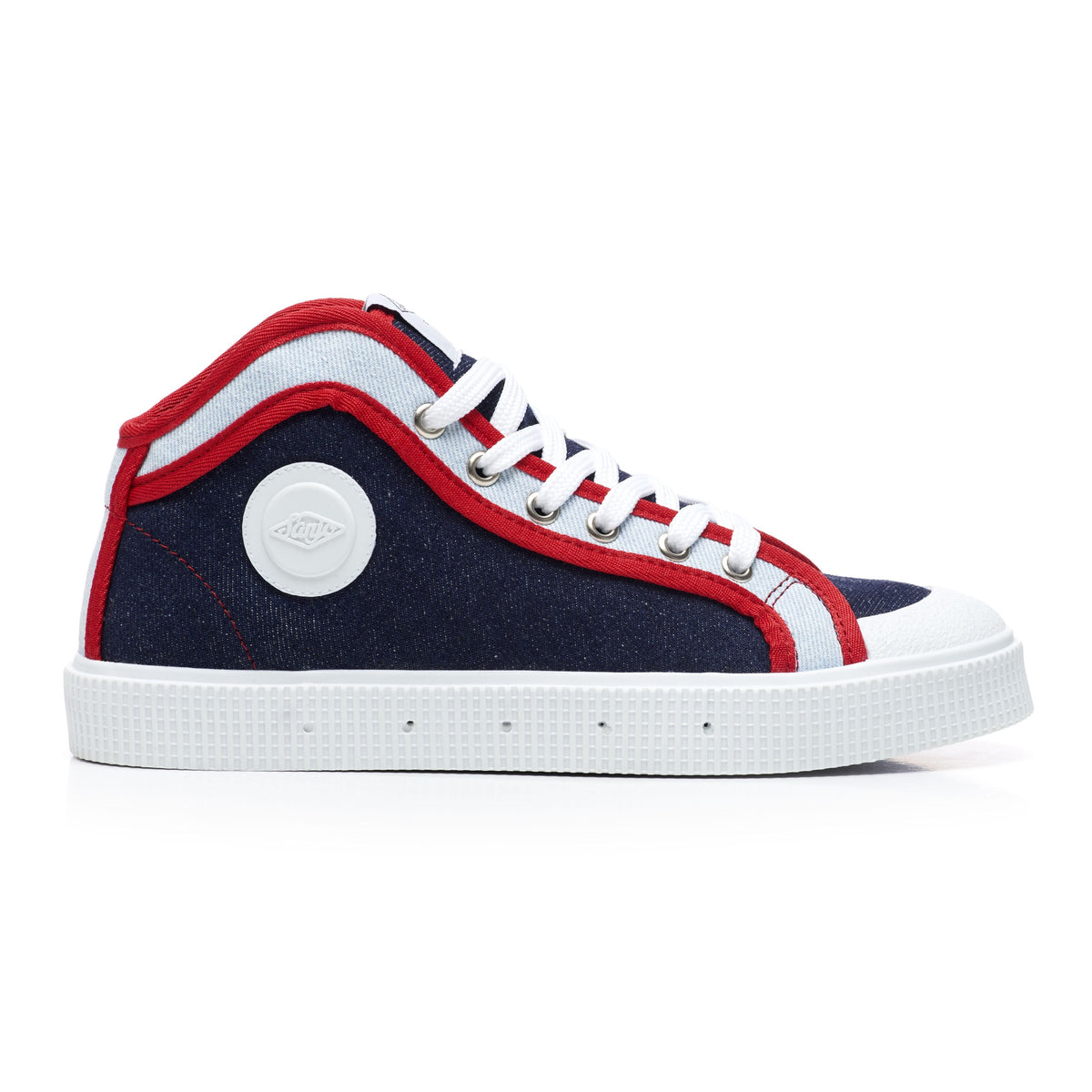 Sanjo K100 // Denim & Vermelho