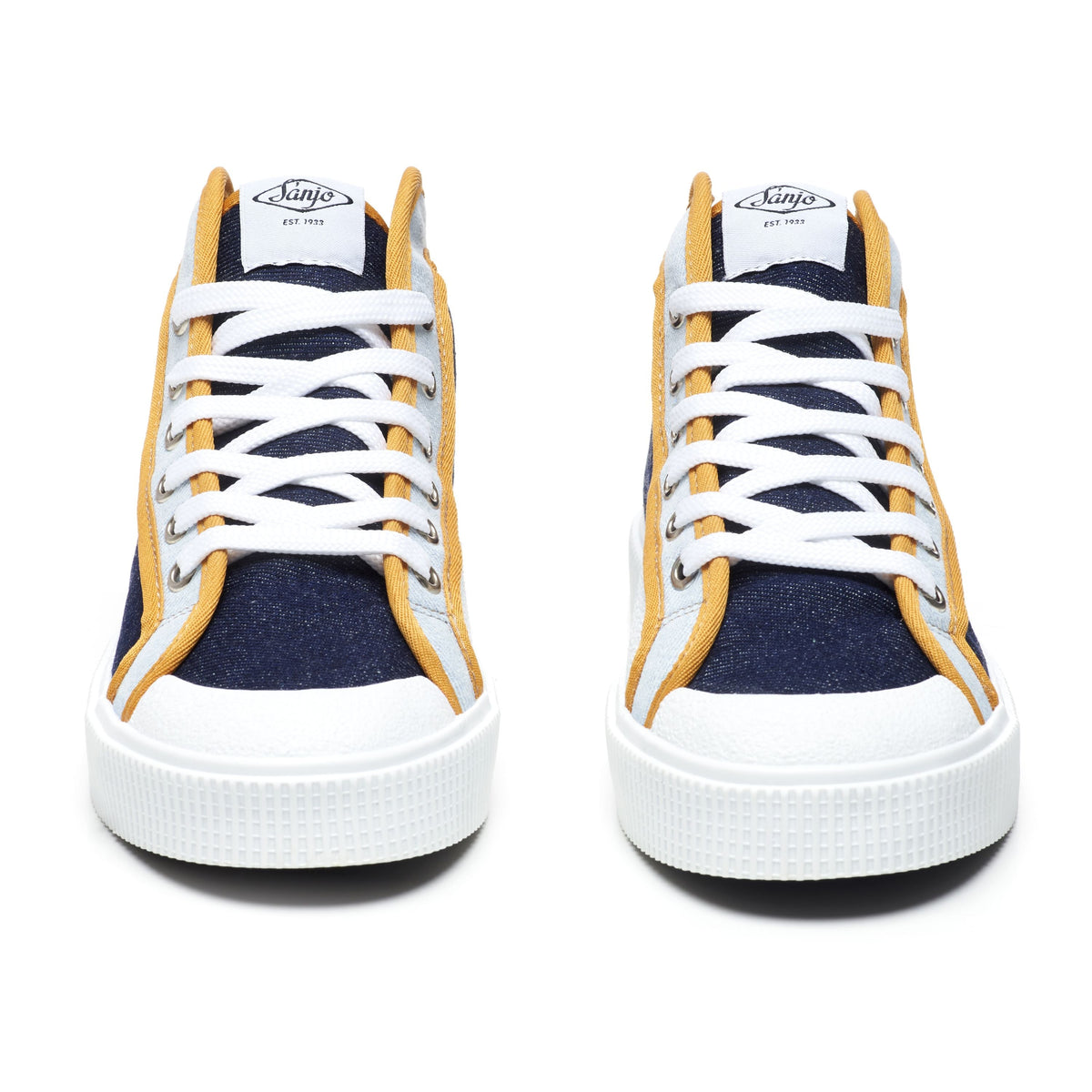 Sanjo K100 // Denim & Amarelo
