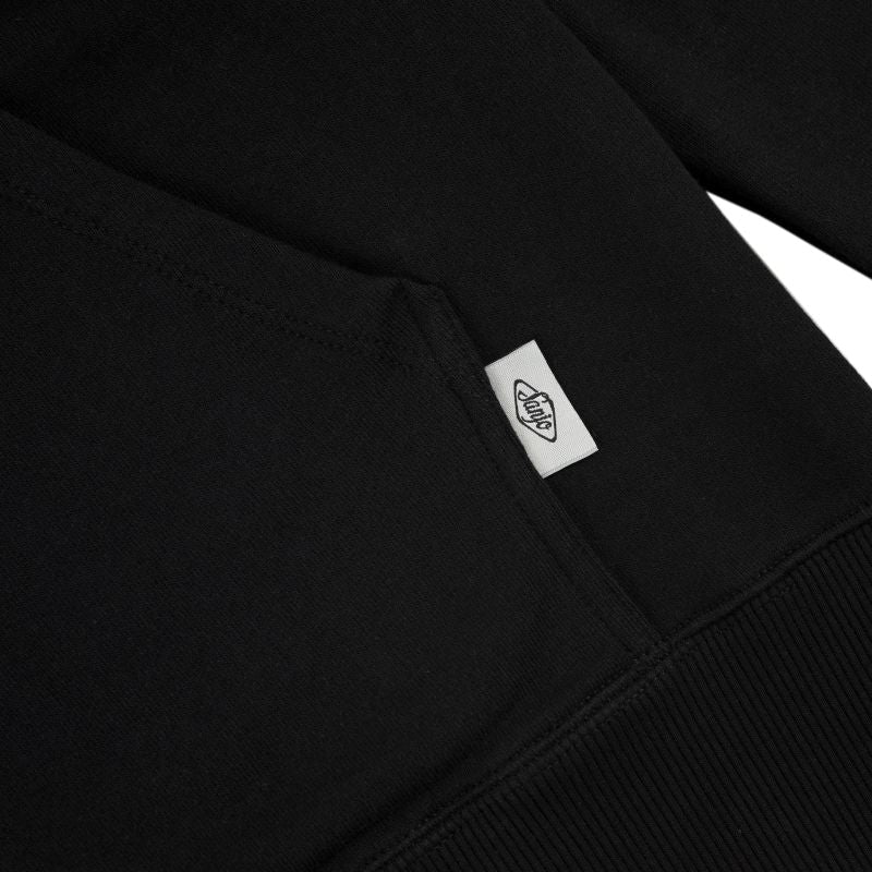Sudadera con capucha con parche Sanjo K100 // Negro