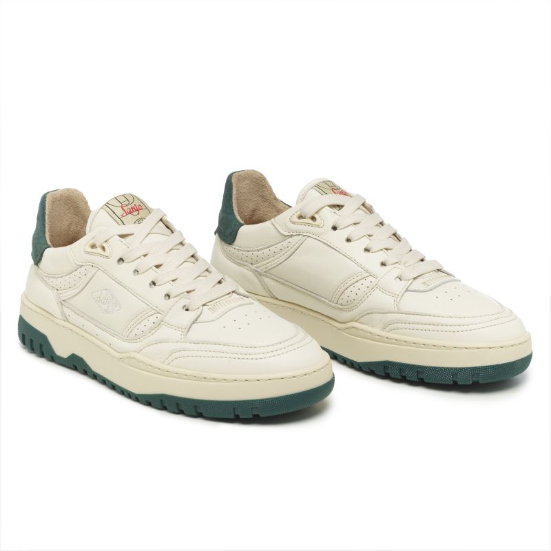 Sanjo BSK 33 Low // Branco x Verde