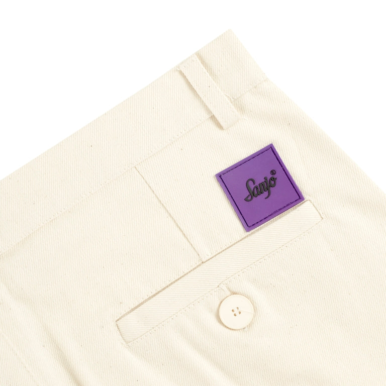 Pantalones cortos de lona Sanjo // Crema