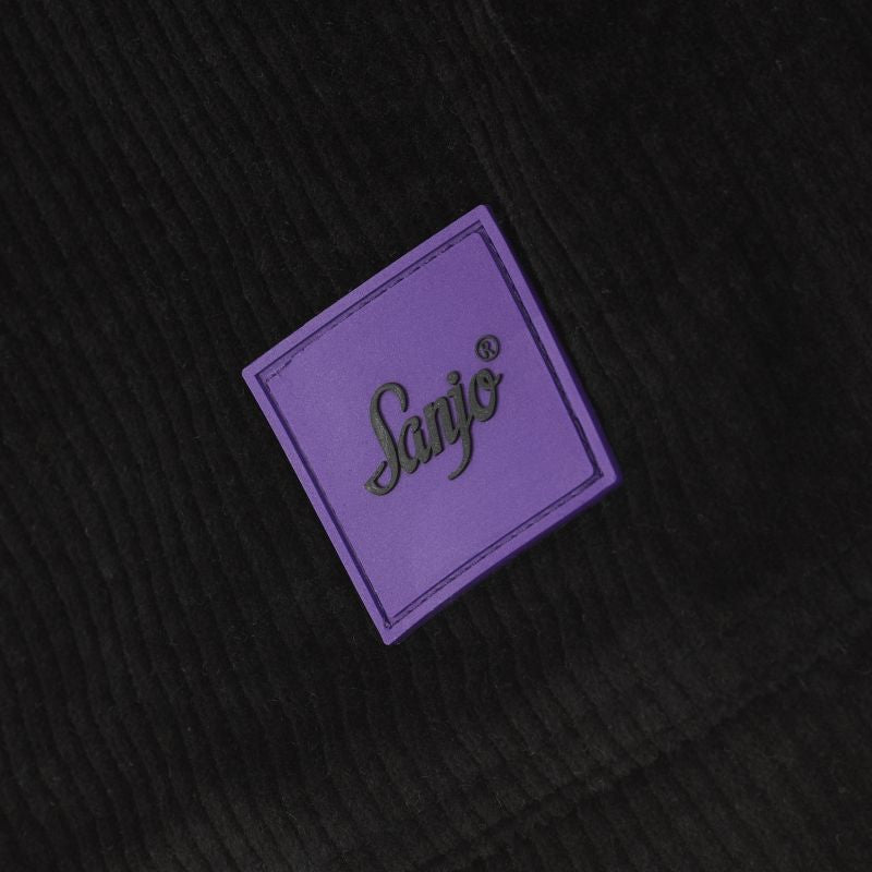 Abrigo retro de pana Sanjo // Negro