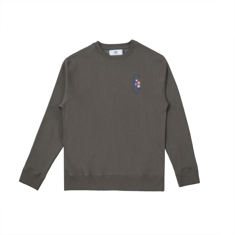 Sanjo Embroidery Nostalgia Sweat // Brown