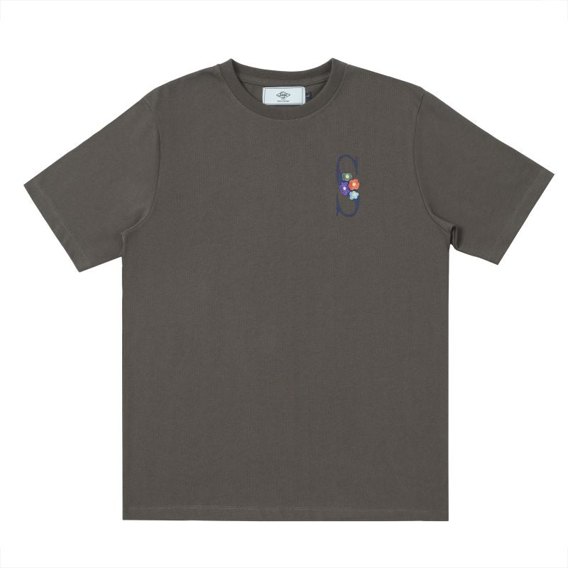Sanjo Embroidery Nostalgia T-shirt Brown