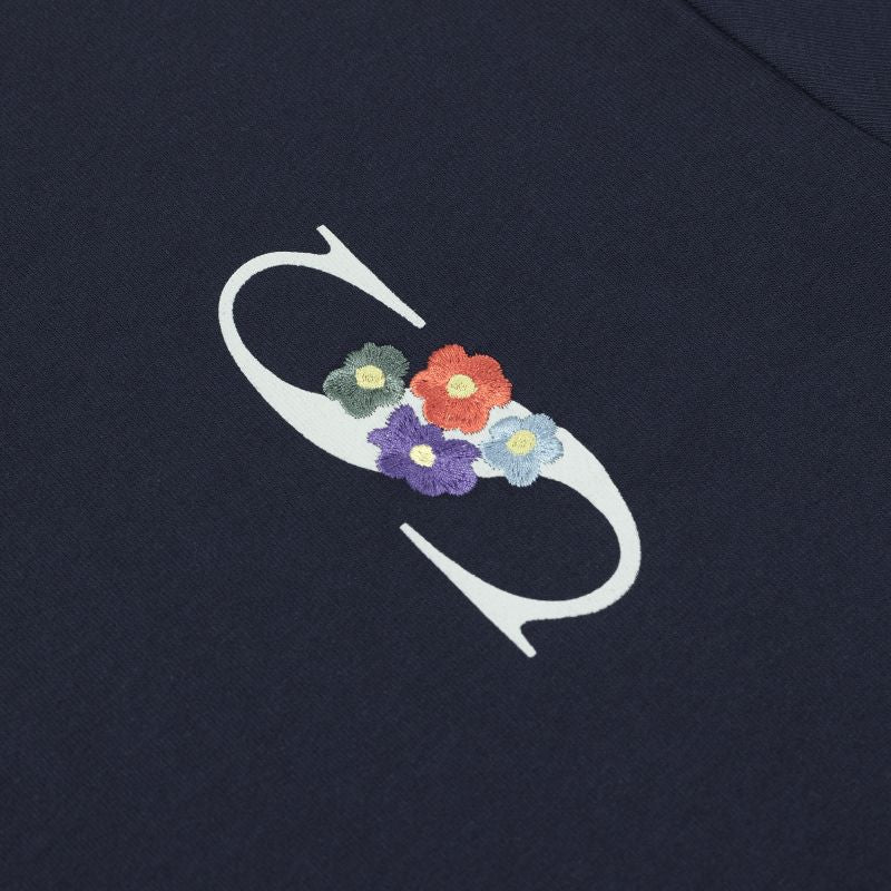 Sanjo Embroidery Nostalgia T-shirt Navy