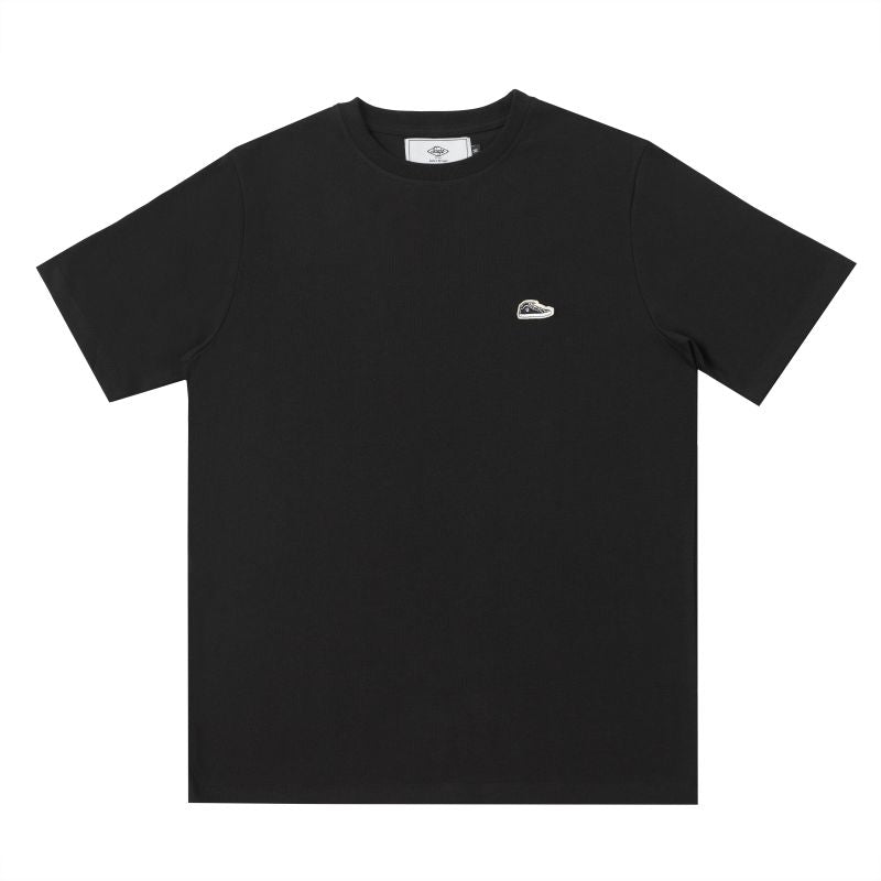 Camiseta clásica con parche Sanjo // Negro