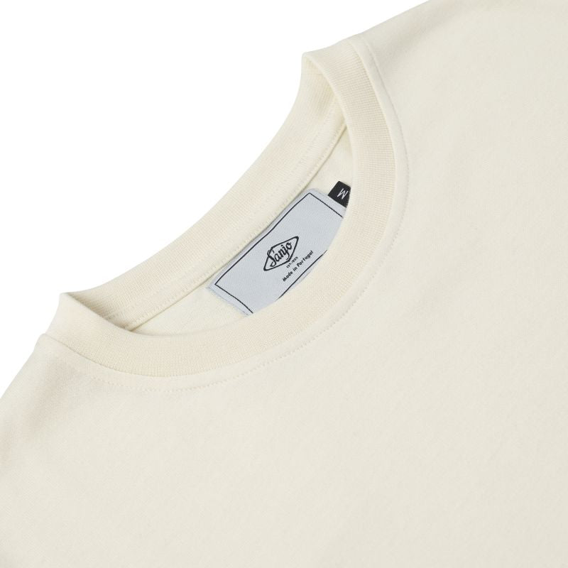 Sanjo Patch Classic T-shirt // Ecru