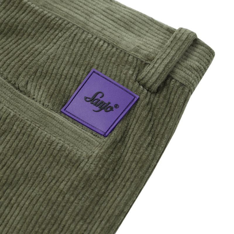 Pantalones relajados de pana Sanjo // Verde