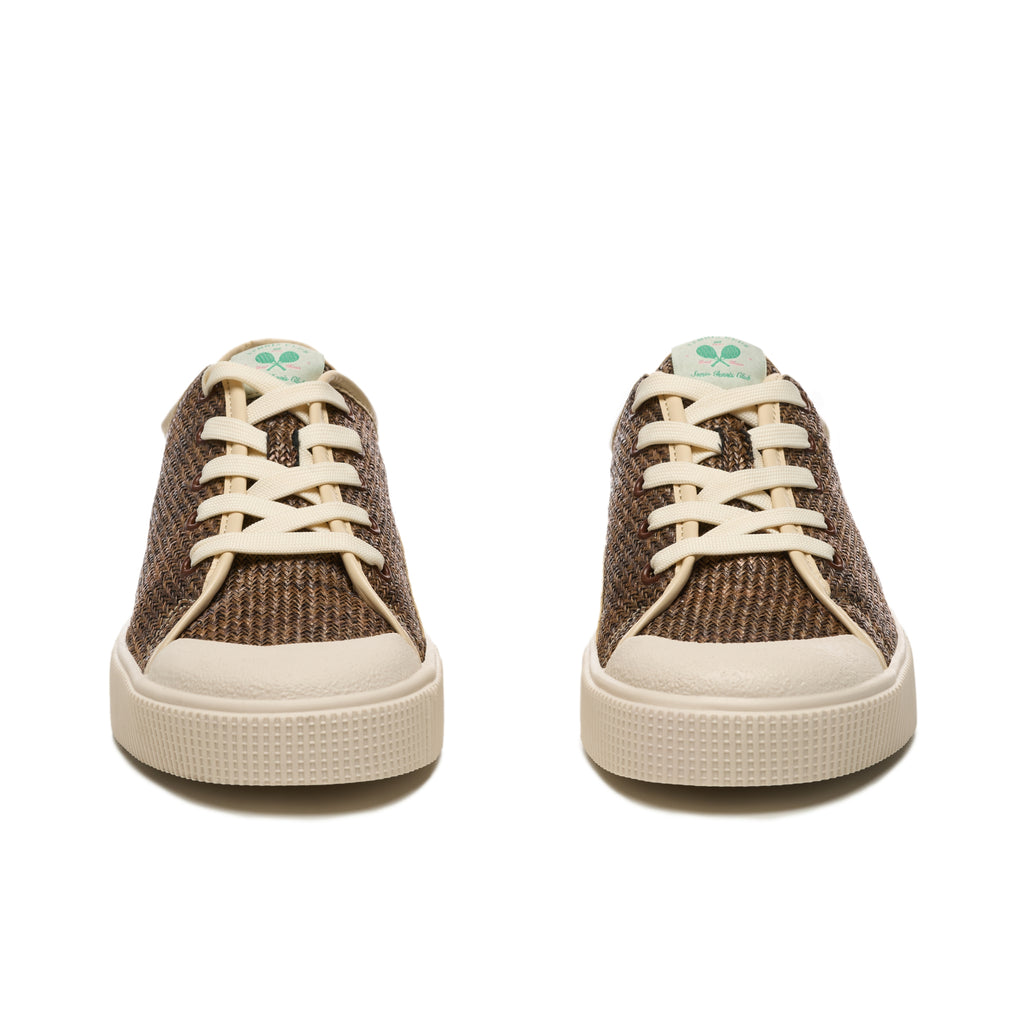 Sanjo STC70 Low Raffia Knitting // Brown