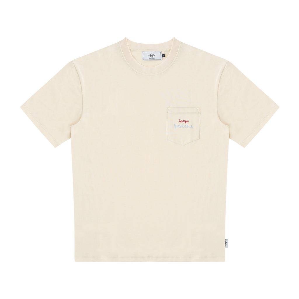 Sanjo Yacht-Club Pocket T-Shirt // Ecru
