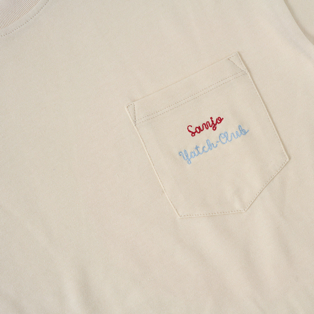 Sanjo Yacht-Club Pocket T-Shirt // Ecru