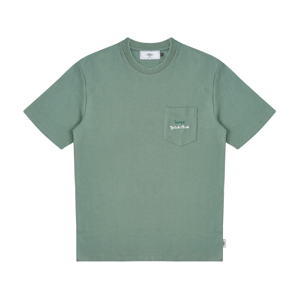Sanjo Yacht-Club Pocket T-Shirt // Grün