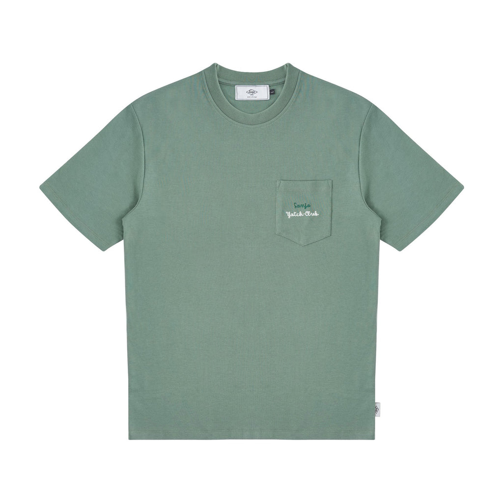 Sanjo Yacht-Club Pocket T-Shirt // Grün