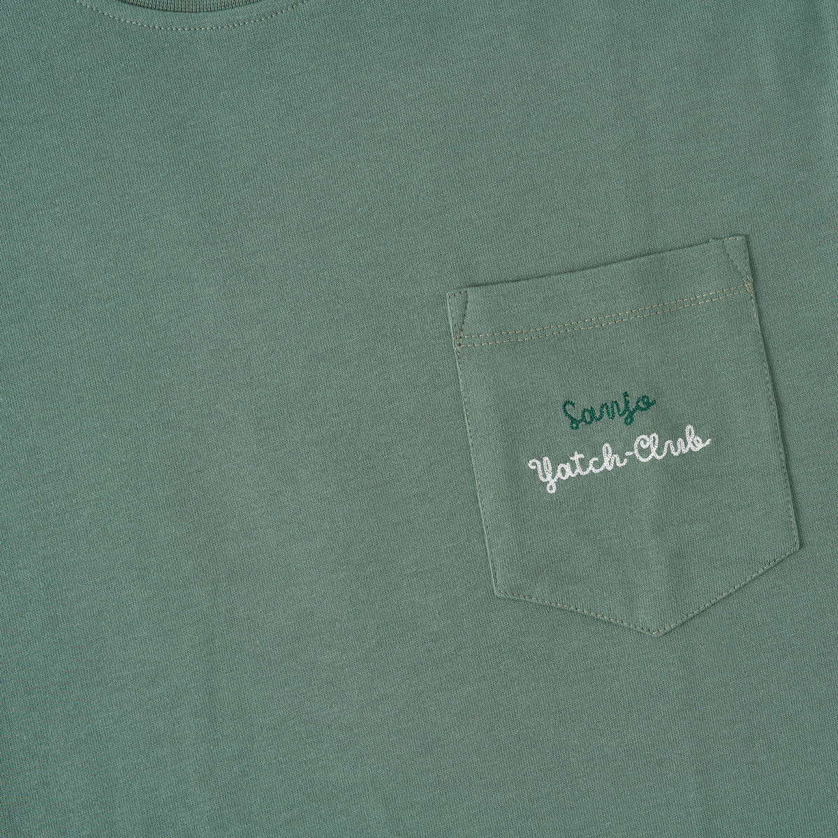 Sanjo Yacht-Club Pocket T-Shirt // Grün