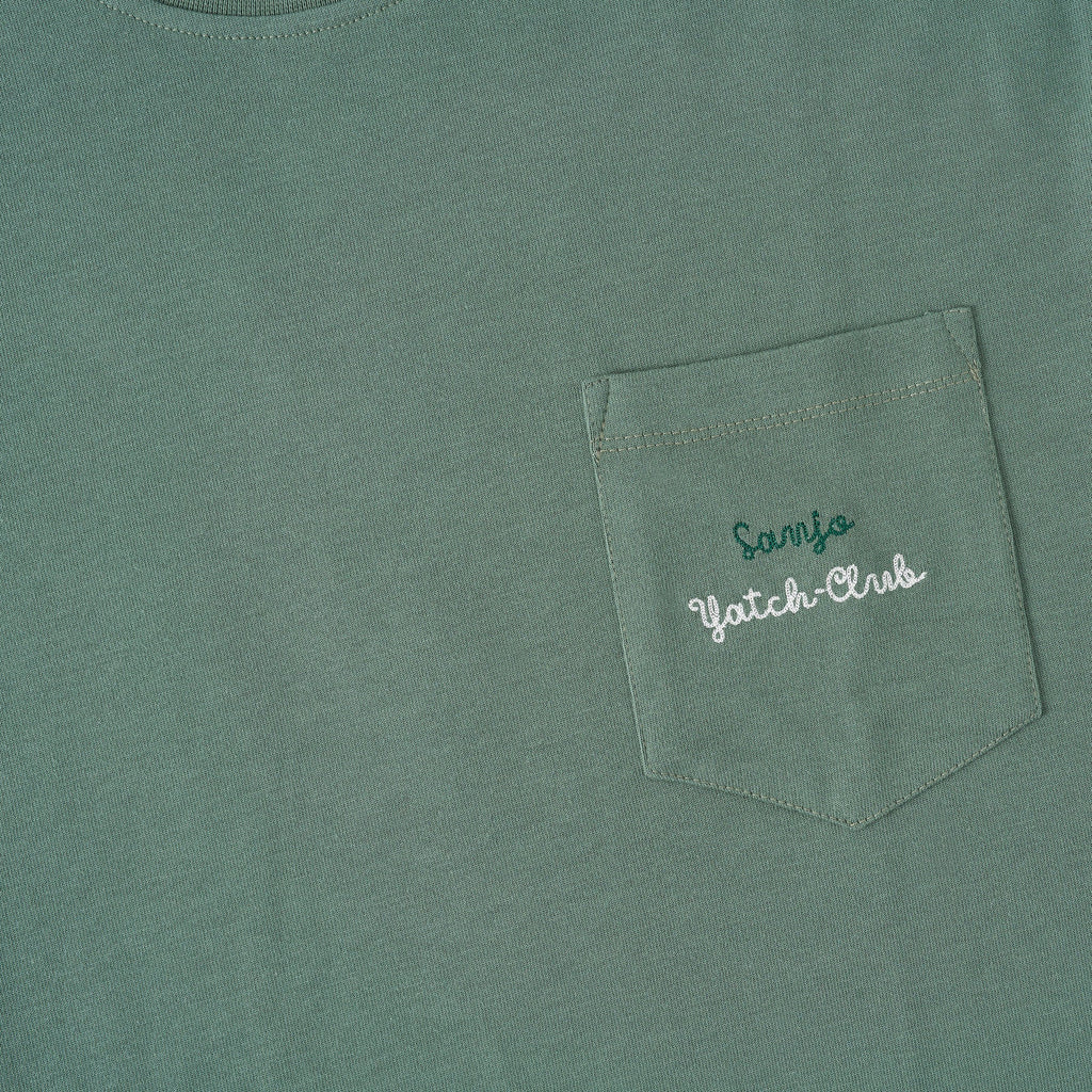 Sanjo Yacht-Club Pocket T-Shirt // Grün