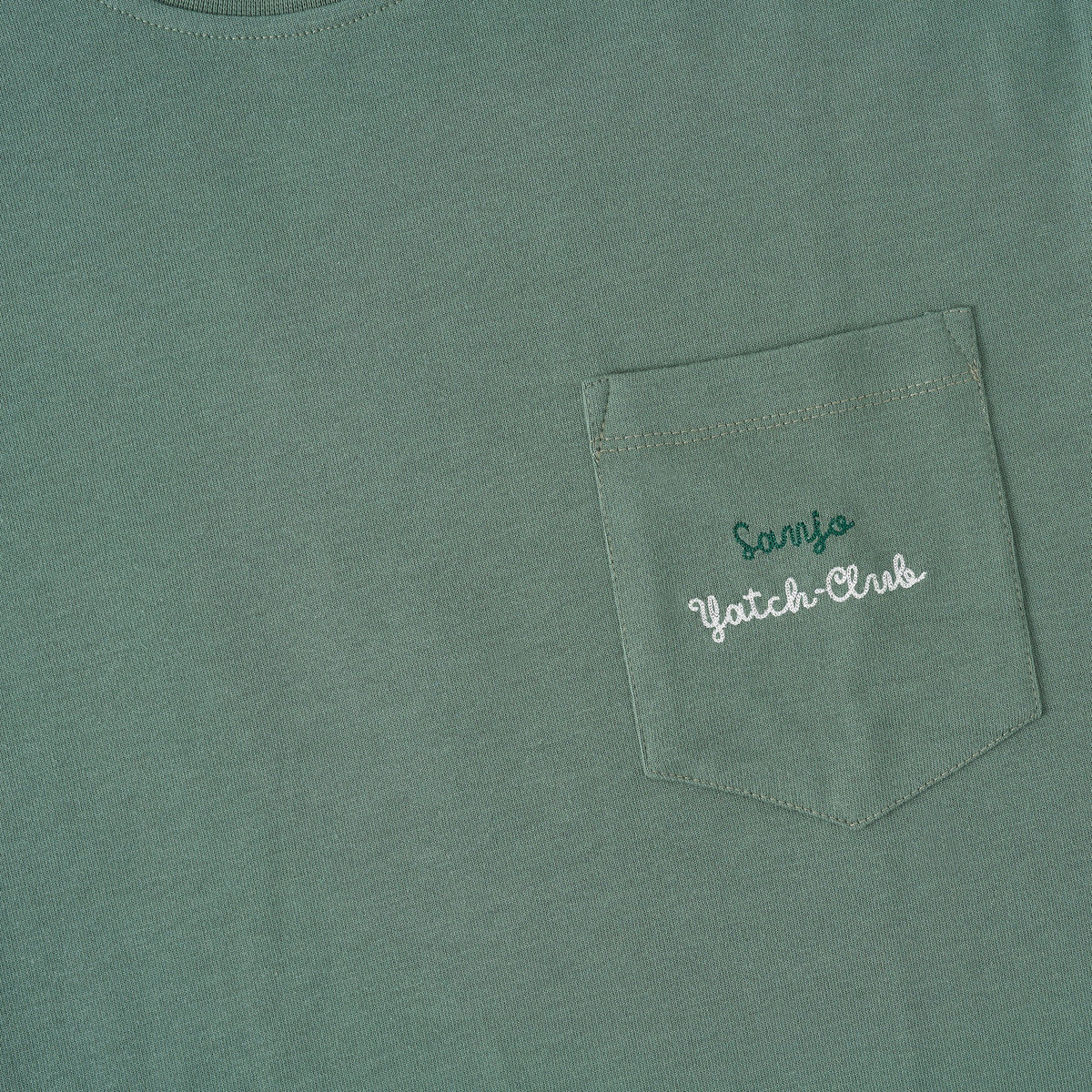 Sanjo Yacht-Club Pocket T-Shirt // Grün
