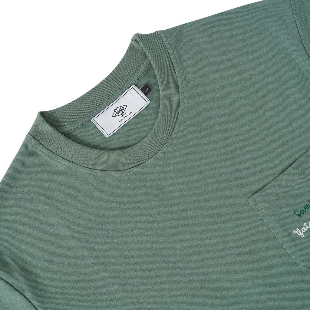 Sanjo Yacht-Club Pocket T-Shirt // Grün