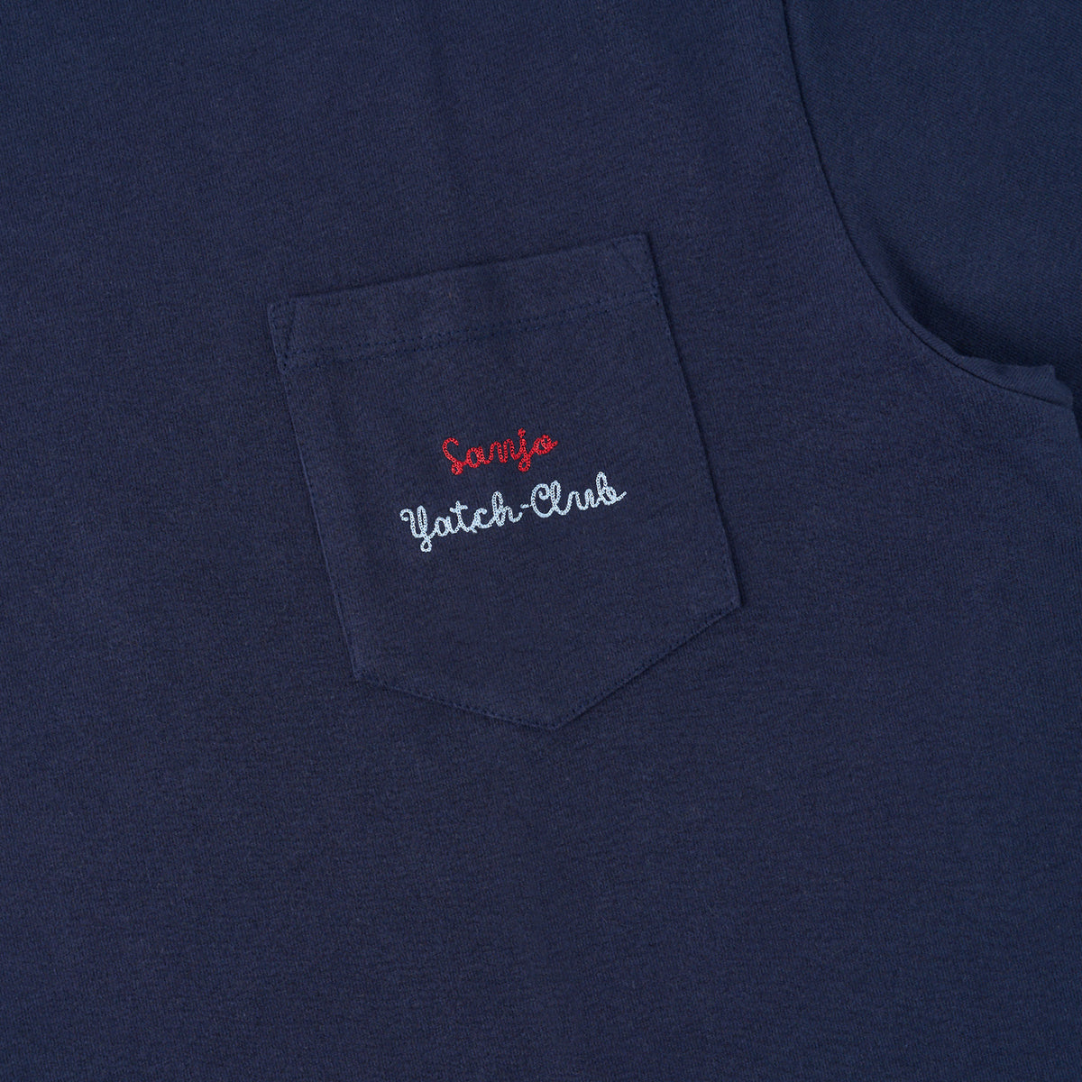 Sanjo Yacht-Club Pocket T-Shirt // Navy