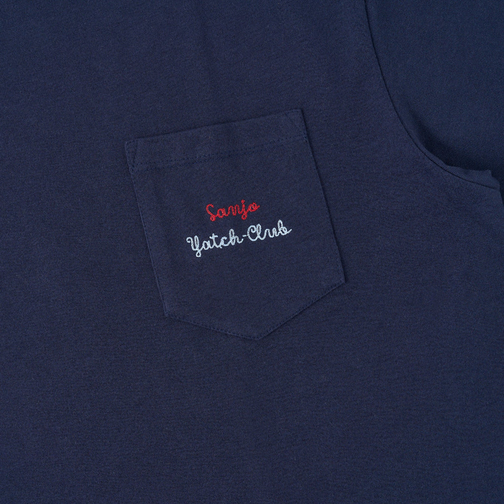 Sanjo Yacht-Club Pocket T-Shirt // Navy