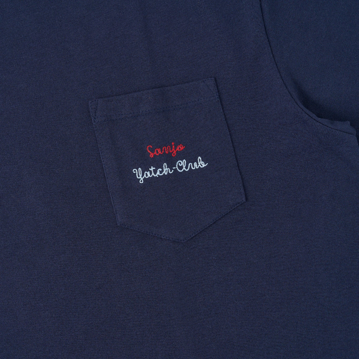 Sanjo Yatch-Club Pocket T-shirt // Navy