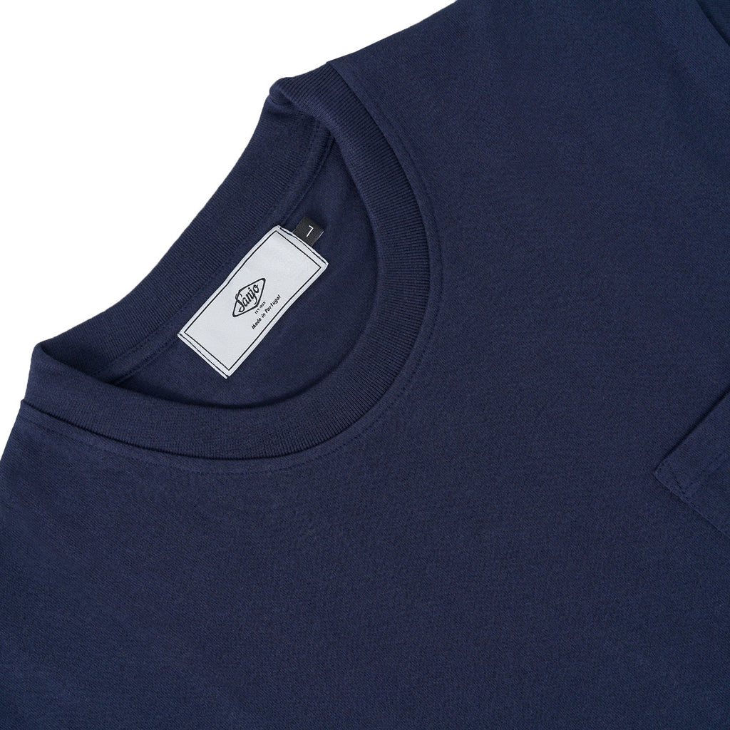 Sanjo Yacht-Club Pocket T-Shirt // Navy
