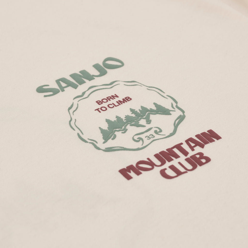 Sanjo Mountain Club T-shirt // Ecru